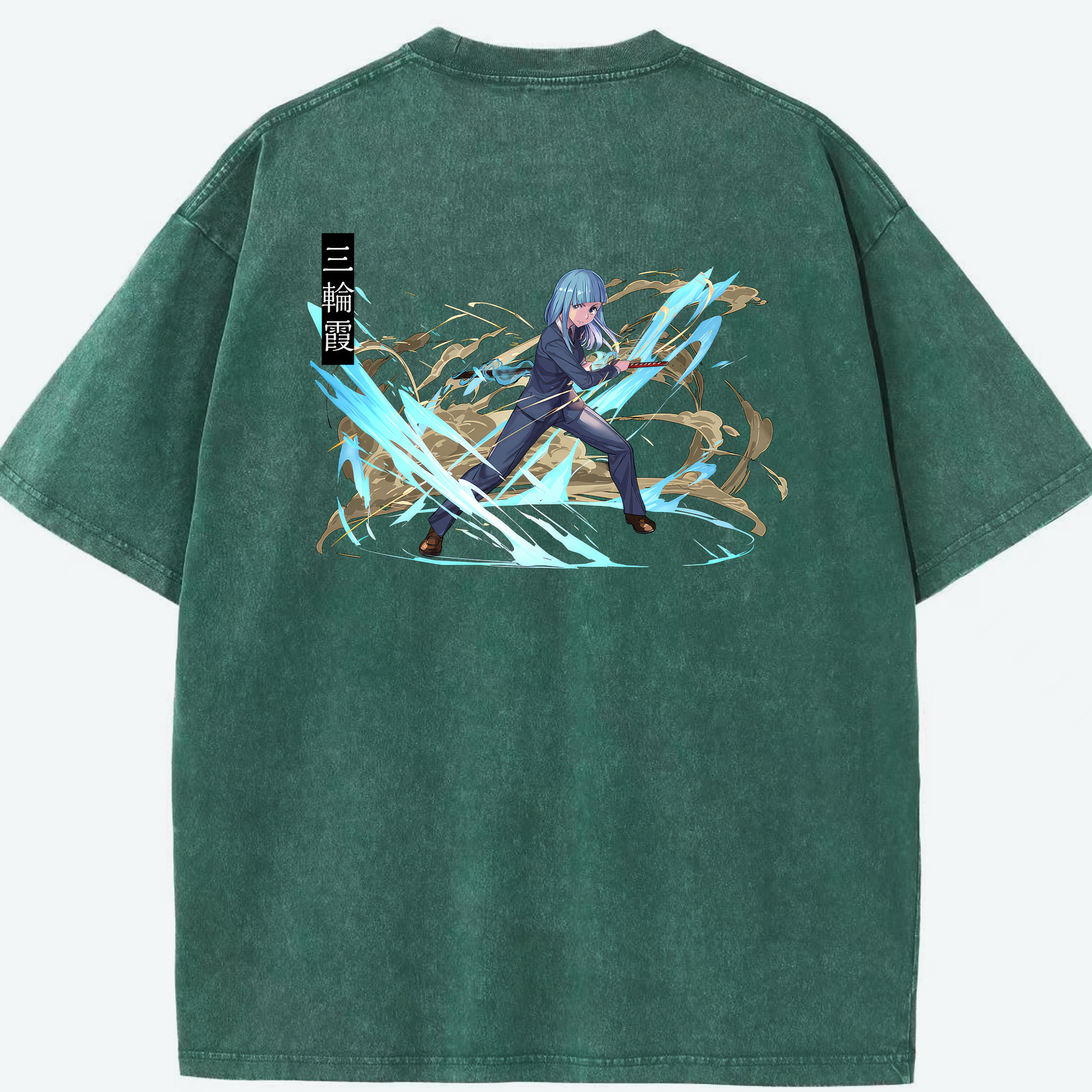（画像用） 呪術廻戦 Jujutsu Kaisen 綿100% ヴィンテージ風 半袖Tシャツ（背面プリント）